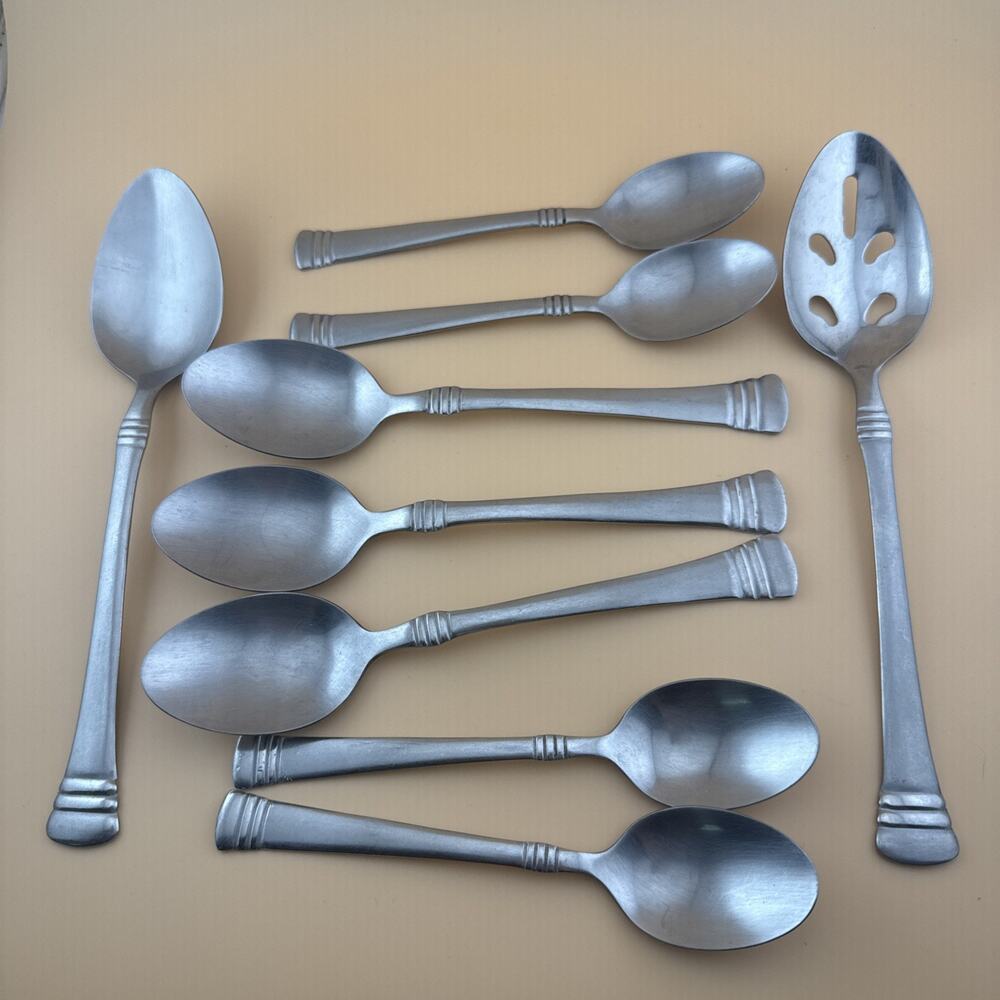 Cambridge CODIE Stainless Oval Table Spoon 7" Lot (9)